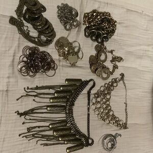 Assorted Metallic Jewelry Collection